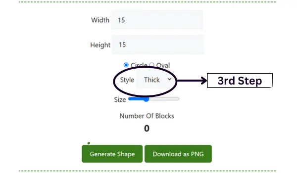 3rd step of Pixel Circle generator